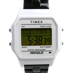 TIMEX タイメックス クラシック タイル コレクション 腕時計 電池式 ホワイト ブラック TW2V20100-1 メンズ 未使用 買取品