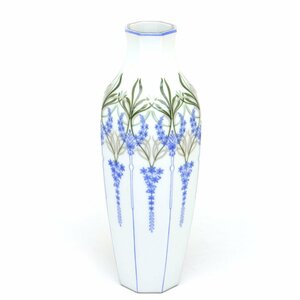 セーブル(Sevres) 超希少 一点物 花瓶 アランソンパンズ30 ユリの文様 ハンドメイド 磁器製 装飾花瓶 フランス製 新品
