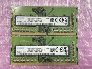 SAMSUNG 1R×8 PC4 3200AA 16GB×2（32GB） DDR4 SO-DIMM.