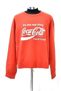 FACETASM（ファセッタズム）FACE COCA-COLA XXL SWEAT SHIRTフェイス コカコーラ スウェットシャツ 長袖トレーナー スエット別注 コラボ