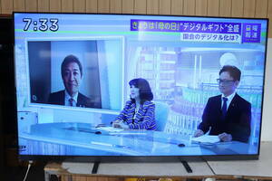 YKE/421 東芝 TOSHIBA REGZA 75Z875L 75型 液晶 テレビ 2022年製 地上デジタル放送視聴可能 ジャンク 直接引き取り歓迎