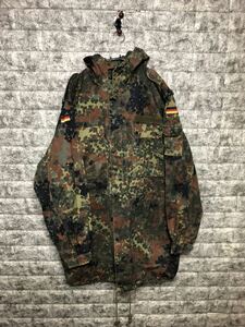 1990s ドイツ軍 フィールドコート フィールドジャケット ARMY JACKET ビンテージ カモフラフレックカモ モッズコート ジャーマニー Lサイズ