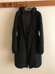 【セオリー】ダウンコート☆ブラック☆レディース　s サイズ　デザインコート