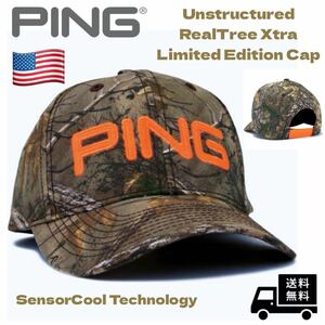 Ping Golf USA Unstructured RealTree Xtra Limited Edition Cap - One Size Fits All◆SensorCool technology