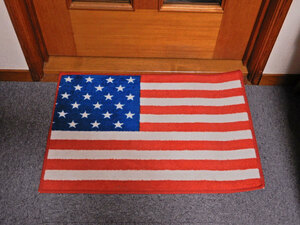 アメリカンフラッグ デザインのフロアーマット アメリカ国旗柄 アメリカン雑貨 インテリア雑貨 在庫限り 管理1