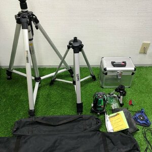 【中古品】『4-215』TAJIMA エレベーター レーザーロボ グリーンブライト三脚3000ライト　ELV-300LT 三脚、付属品セット