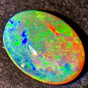 遊色効果抜群!!［天然オパール2.924ct］M 13.2×9.8mm ルース 裸石 opal 宝石 ジュエリー jewerly テDG0