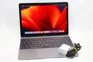 【質Banana】Apple MNYG2J/A MacBook Retina 2017 スペースグレイ CPU:Core i5 1.3GHz/RAM:8GB /SSD:512GB 動作品 現品限り♪