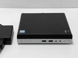 ★超省スペース177×34mm HP ProDesk 400 G5 Desktop mini Core i3 9100T 3.1GHz/8GB/HDD500GB