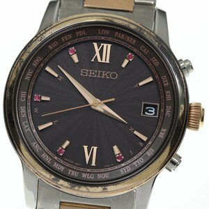 ★箱・保証書付き【SEIKO】セイコー ブライツ 800本限定 ルビー SAGZ100/7B27-0AK0 ソーラー電波 メンズ_699109【ev20】