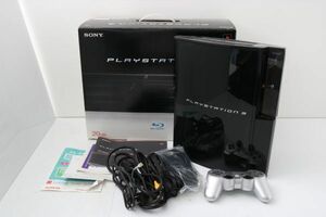 N421B52B//SONY ソニー PlayStation3 プレステ3 PS3 本体 CECHB00 ブラック/ワイヤレスコントローラー 元箱 等付き 初期型