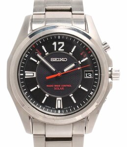 セイコー 腕時計 7B24-0AB0 スピリット ソーラー ブラック メンズ SEIKO [0402]