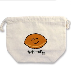 かれーぱん　カレーパン　おえかきさん　弁当袋　お弁当袋　ランチバック　巾着　お道具入れ　まとめ買いコメントお気軽にどうぞ