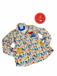【三角マルチデザイン】新品同様◆ 河谷シャツ カワタニシャツ ◆長袖シャツ デザインシャツ トップス サイズ S