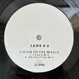 ベルギー盤　12“ Jade 4 U* Listen To The Music WL 10 ユーロハウス