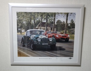  GRAHAM TURNER作「WINNING　FORM　AT　 LE MANS」グラハム・ターナーとピーター・モーガンのサイン入り(印刷　Lithographic of Worcester)