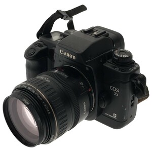 Canon EOS55 ブラックボディ ZOON LENS EF 28-105mm F3.5-4.5 ULTRASONIC AF一眼 オートフォーカス 動作未確認 ジャンク 現状品 C3877