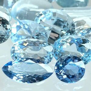 大量!! ☆天然アクアマリンおまとめ100ct☆A 約20g ルース 裸石 宝石 ジュエリー ベリル jewelry aquamarine beryl