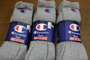 ■CHAMPION■チャンピオン / クルーソックス 3P SET /25-27cmを３個セット■