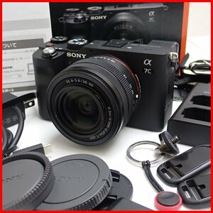 ☆1円 美品 SONY/ソニー α7C ILCE-7CL ズームレンズキット/SEL2860 FE 28-60mm F4-5.6/有効画素数約2420万/外箱付き&1687100015