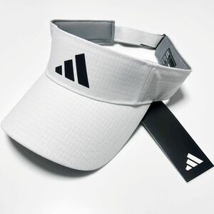 ★アディダス ゴルフ ADIDAS GOLF 新品 メンズ ゴルフツアーバイザー キャップ 帽子 CAP サンバイザー 57-60cm 白[HT3328-5760]七 ★QWER