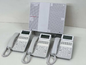 【送料込み】NTT αN1S 主装置 18ボタン標準スター電話機（ホワイト） 3台セット　ひかり電話対応 【ビジネスホン・業務用電話機】