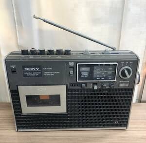 ☆ジャンク☆SONY CF-1700 FM/SW/MW アンティーク ラジオカセットレコーダー