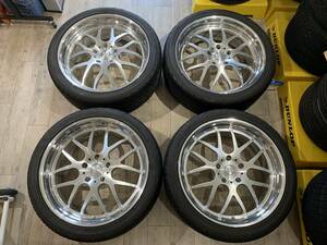 【2307053】ELFORD Celestial 24インチ 10J +41.5 PCD150 H + PARADA Spec-X 295/35R24 ランドクルーザー200 ランクル200 レクサス LX 等