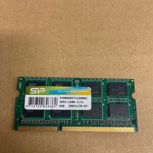 オ31 SP ノートPCメモリ 8GB DDR3-1600 1枚