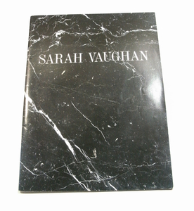 U/パンフレット サラ・ヴォーン Sarah Vaughan カウント・ベイシー・オーケストラ COUNT BASIE ORCHESTRA 1989年