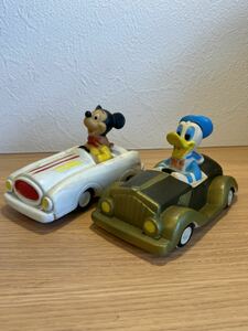 ヴィンテージ ミッキーマウス ドナルド ミニカー トイカー 1966年 ディズニー アンティーク アメトイ フィギュア 昭和 レトロ ドール