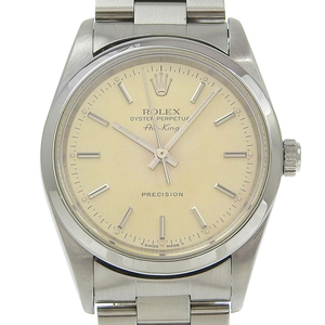 ROLEX ロレックス エアキング 14000 腕時計 SS 自動巻き メンズ シャンパンゴールド文字盤【H122624564】中古