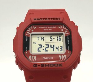 CASIO G-SHOCK ダルマ 型番:DW-5600DA THE BLACK EYE PATCH カシオ ジーショック メンズ デジタル 腕時計 ☆良品☆[771-0516-N6]