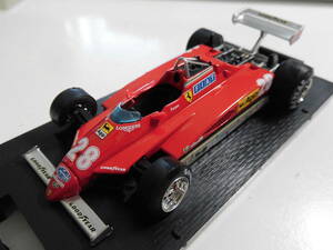 フェラーリ126C2　サンマリノGP1982　ピローニ　【ブルム　1/43　ミニカー】　BRUMM