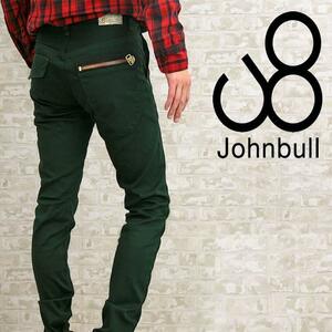 Johnbullトリコチンストレッチ ジップスリムパンツLL約88cm