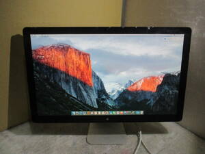 「G3-2/A51125-3]訳アリ★Apple Thunderbolt Display A1407 27インチ液晶モニター 2560x1440★