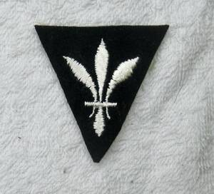 実物 WW1 US ARMY DISTRICT OF PARIS 第1次大戦 米陸軍 パリ地区 肩章 フェルト エッジカット