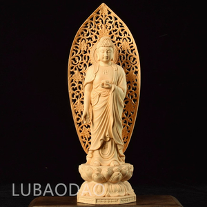 希少 釈迦如来立像 釈迦如来 釈迦 仏像 供養品 天然の木 仏教美術品 木造木彫 細工精彫