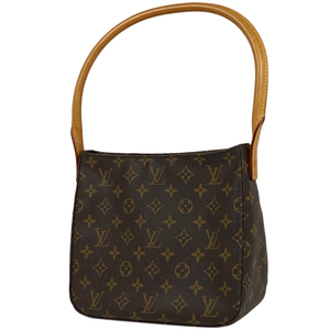 ルイ・ヴィトン Louis Vuitton ルーピング MM 肩掛け ワンショルダー ショルダーバッグ モノグラム ブラウン M51146 レディース 【中古】