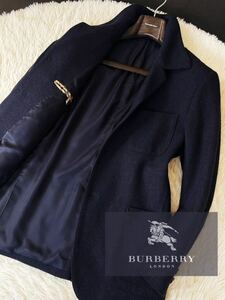 M17【奇跡の完全カシミヤ100%】定価15万●BURBERRY LONDON●極上のしなやかさ●高級カシミヤジャケットコート バーバリーコート メンズ M