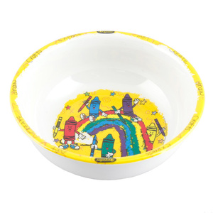 Crayola クレヨラ メラミンボウル（イエロー）直径13.6×高さ4.4cm メラミン製 小皿 キッズ 子供用 食器 アメリカン雑貨