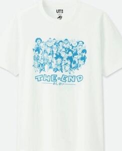 送料無料 ドラゴンボール Tシャツ Lサイズ UT ユニクロ 全員集合 THE END おしまい 孫悟空 トランクス ベジータ クリリン 18号