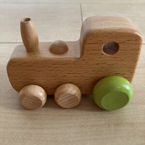 新品 木のおもちゃ トレイン 汽車 働く乗り物 木の乗り物 木製玩具 木のおままごと 知育玩具