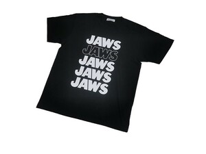 【新品】BROWNY ジョーズ Tシャツ 半袖【M】黒◆JAWS UNIVERSAL movie 映画 鮫 WEGO