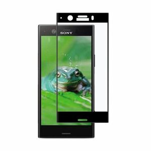 Xperia XZ1 Compact SO-02K 枠黒色 強化ガラス 液晶保護フィルム 2.5D K055