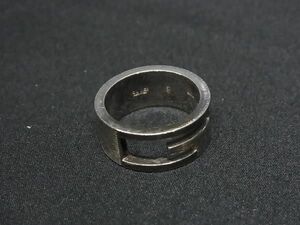 1円 GUCCI グッチ ブランデッドG SV925 リング 指輪 表記サイズ 8 (約8号) レディース メンズ シルバー系 BG8429