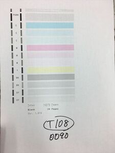 【T108】プリンターヘッド ジャンク 印字確認済み QY6-0090 CANON キャノン TS8030/TS9030/TS8130/TS8230/TS8330/TS8430