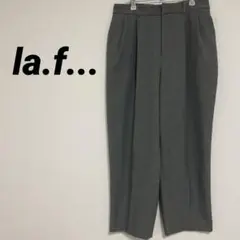 【la.f...】ラエフ レディース パンツ(44)ブラウン　大きいサイズ　無地