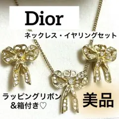 Christian Dior ネックレス・イヤリング ［リボンモチーフ］
