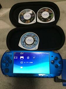 SONY PSP-3000 ブルー 訳アリ 